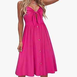 Amazon VotePretty Pink Tie Front Dress